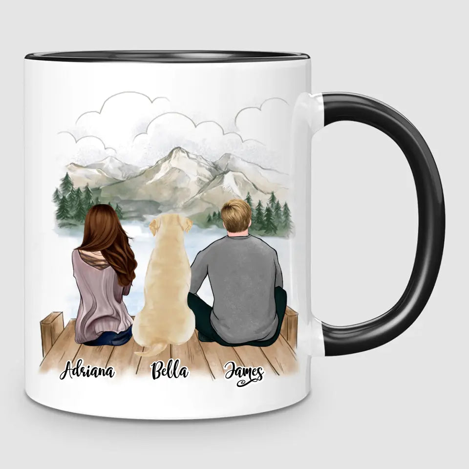 Couple & Dog | Personalised Mug