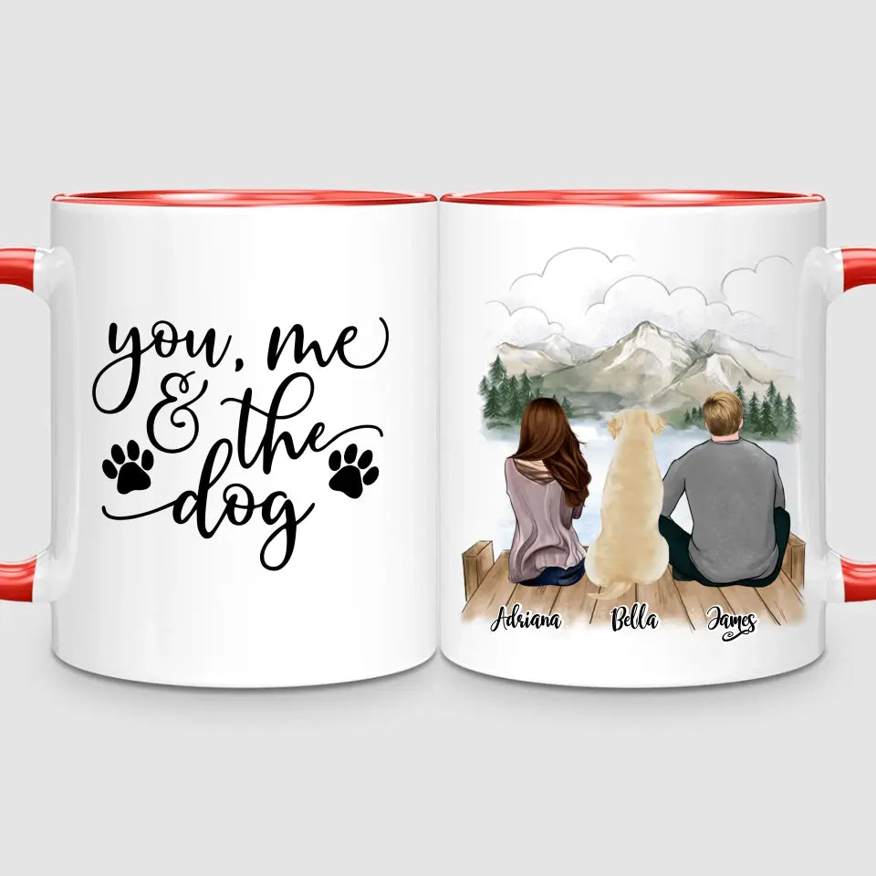 Couple & Dog | Personalised Mug