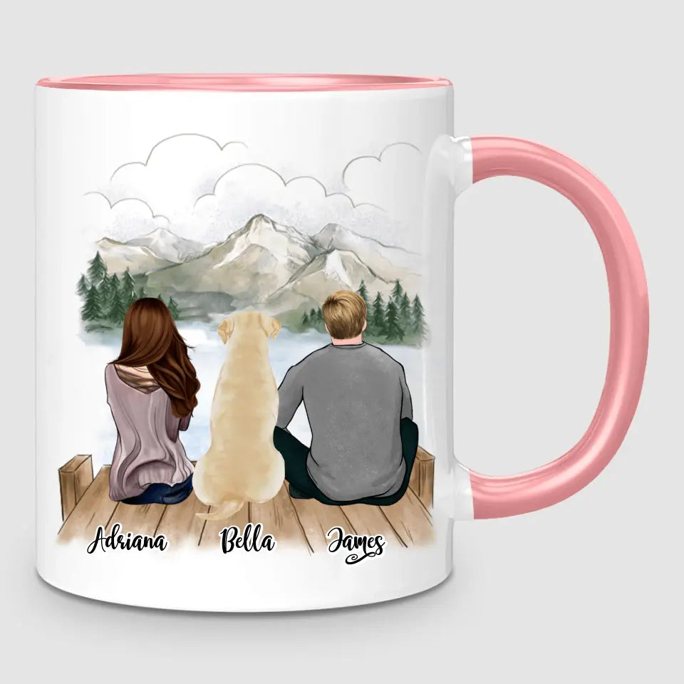 Couple & Dog | Personalised Mug