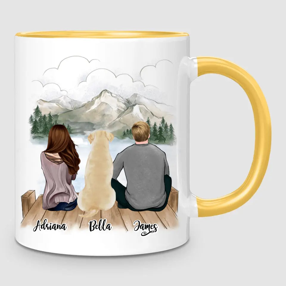 Couple & Dog | Personalised Mug