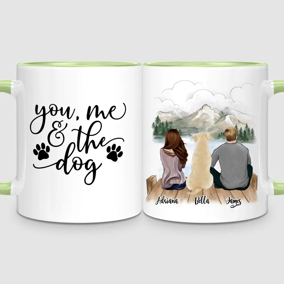 Couple & Dog | Personalised Mug