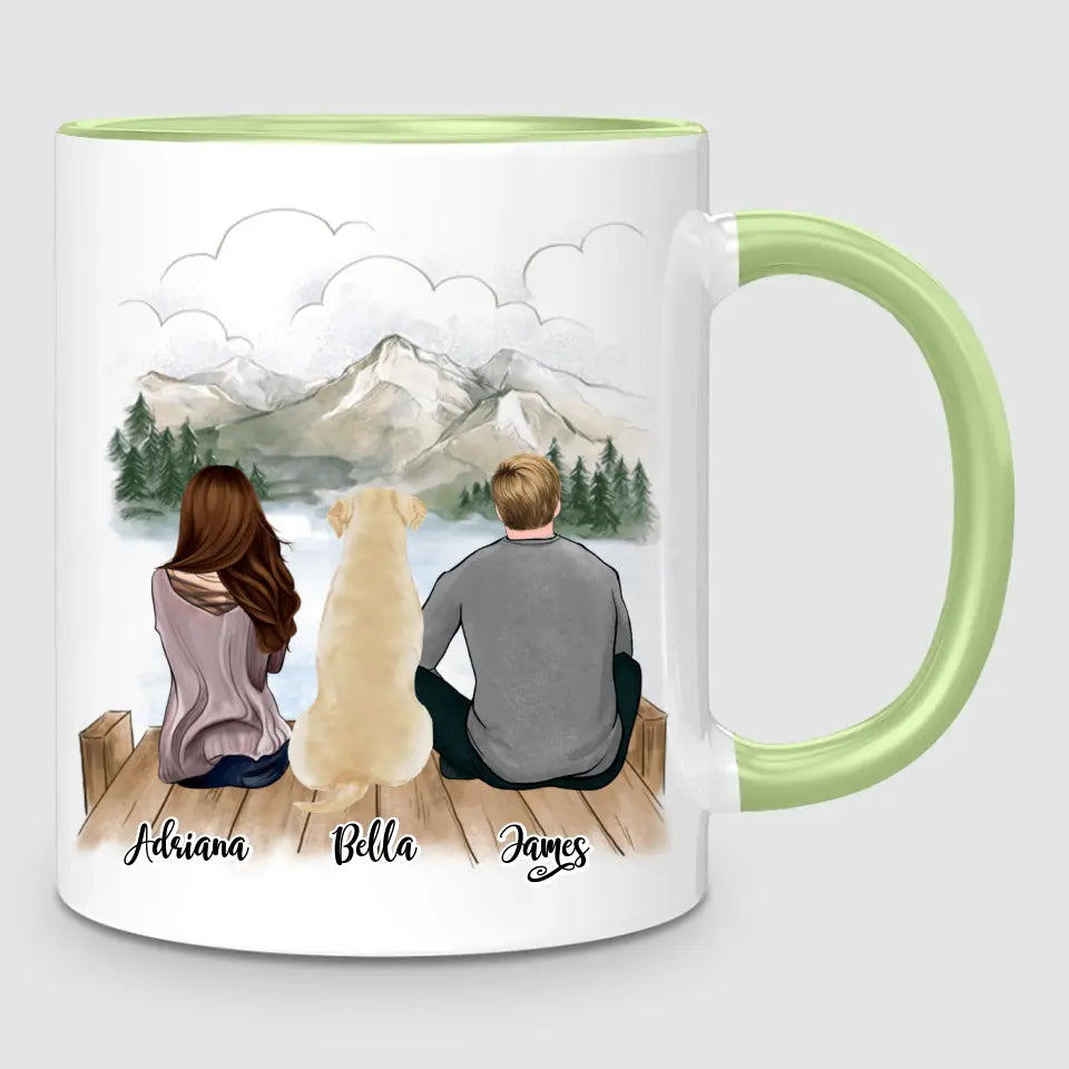 Couple & Dog | Personalised Mug