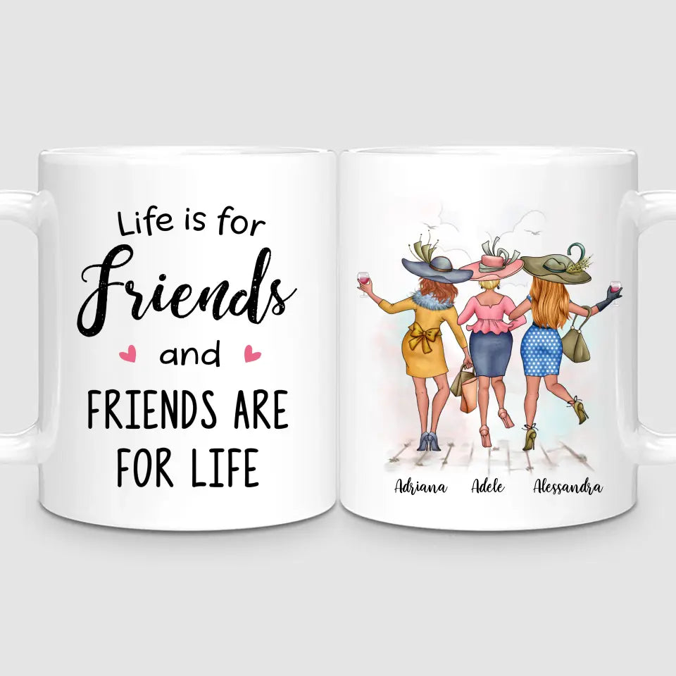 3 Chic Besties | Personalised Mug