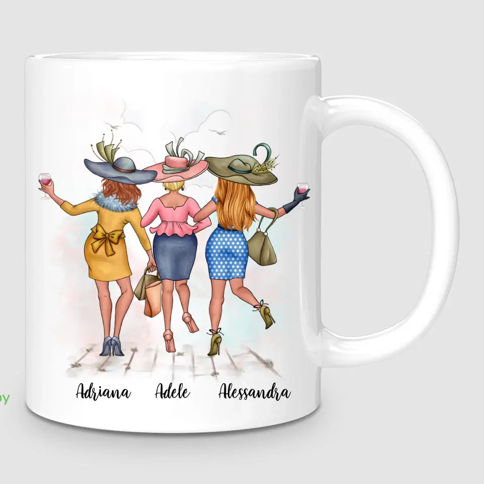 3 Chic Besties | Personalised Mug