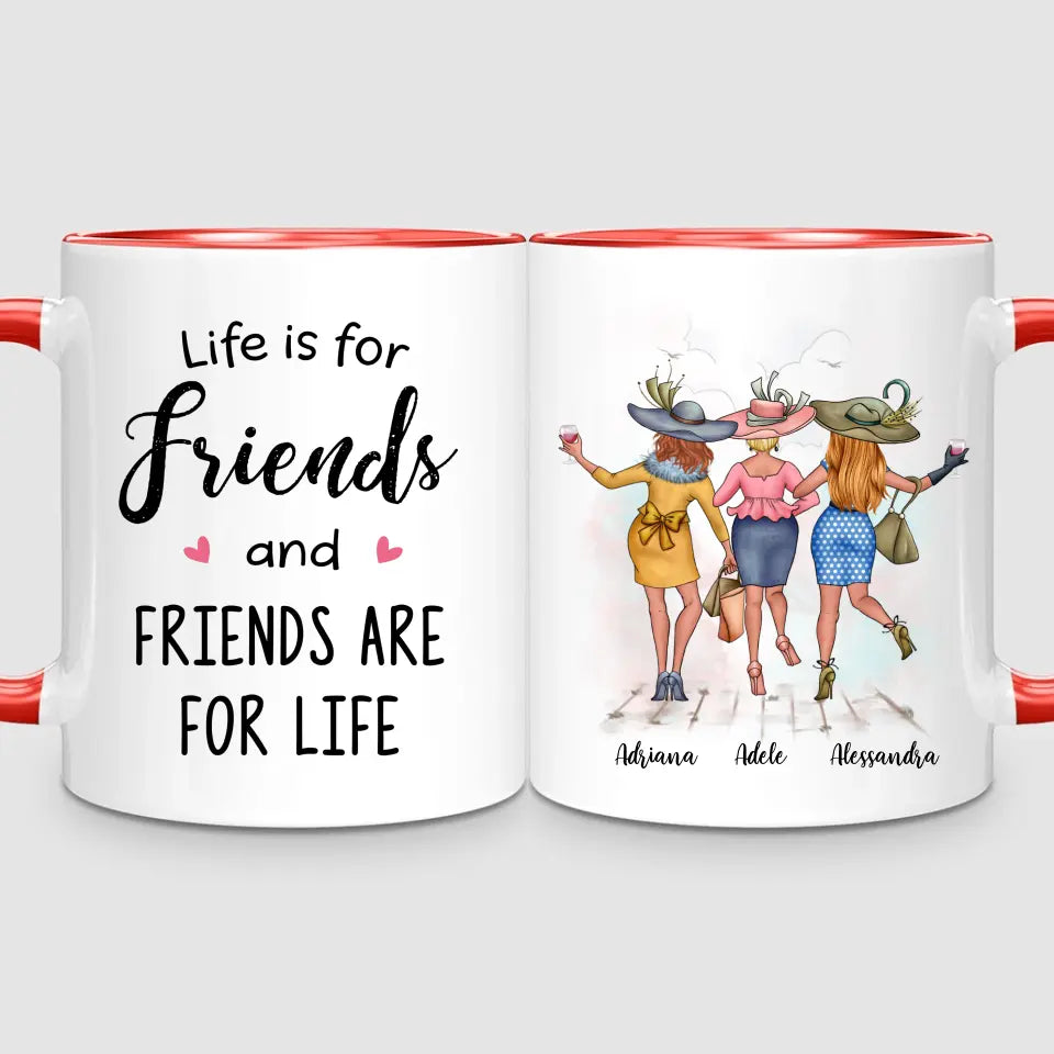 3 Chic Besties | Personalised Mug