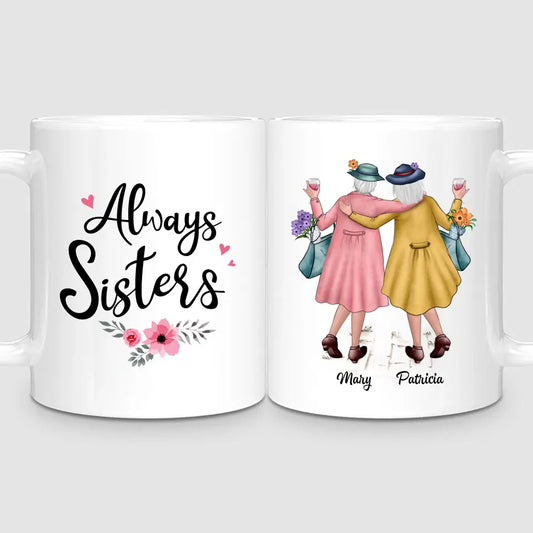 2 Timeless Sisters | Personalised Mug