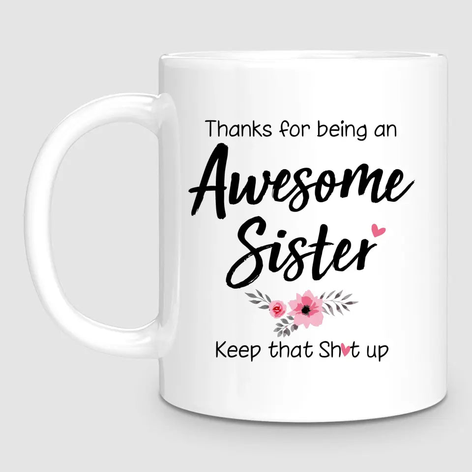 2 Awesome Sisters | Personalised Mug