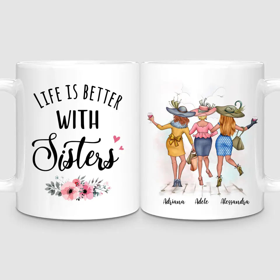 3 Chic Sisters | Personalised Mug