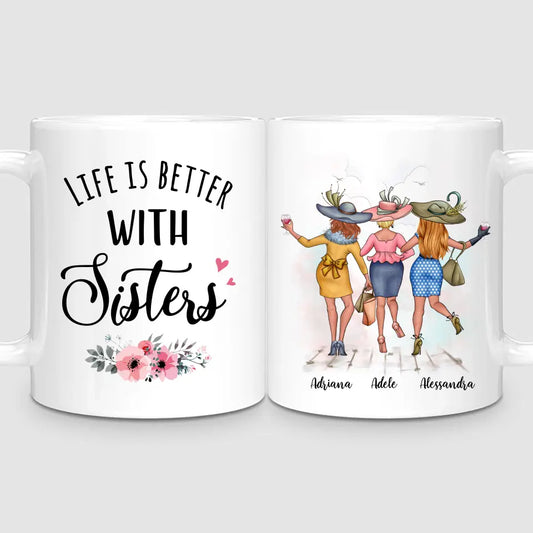 3 Chic Sisters | Personalised Mug