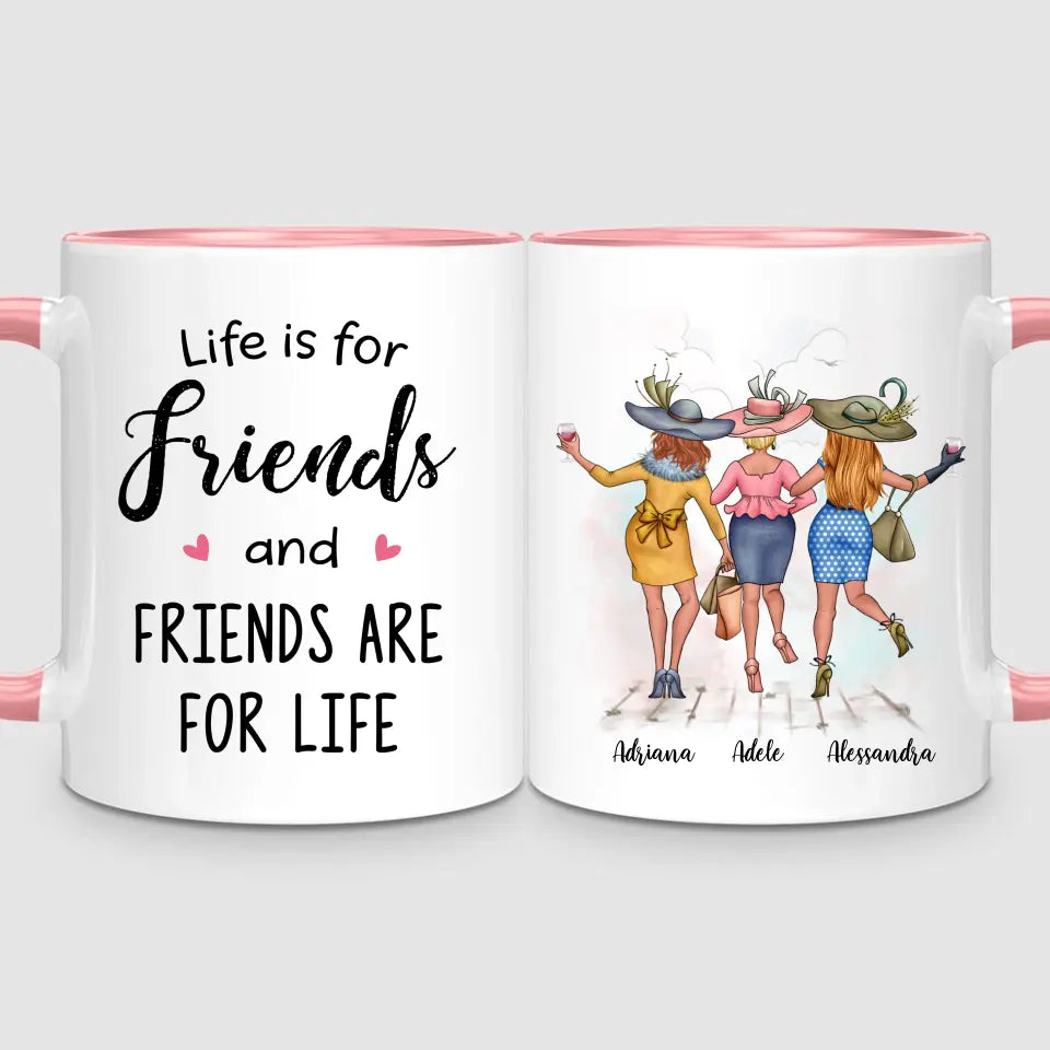 3 Chic Besties | Personalised Mug