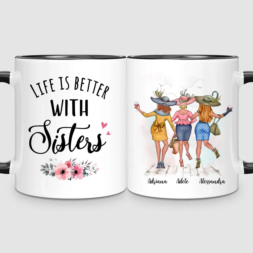 3 Chic Sisters | Personalised Mug