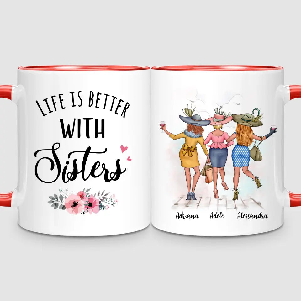 3 Chic Sisters | Personalised Mug