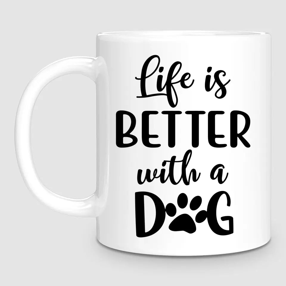 Girl & Up to 4 Dogs | Personalised Mug