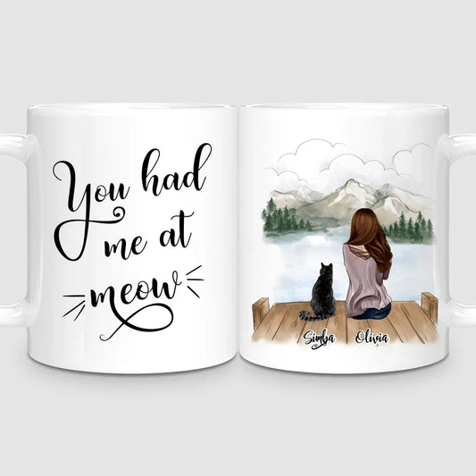 Girl & Cats | Personalised Mug