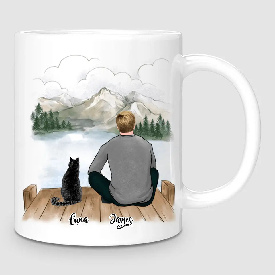 Man & Cats | Personalised Mug