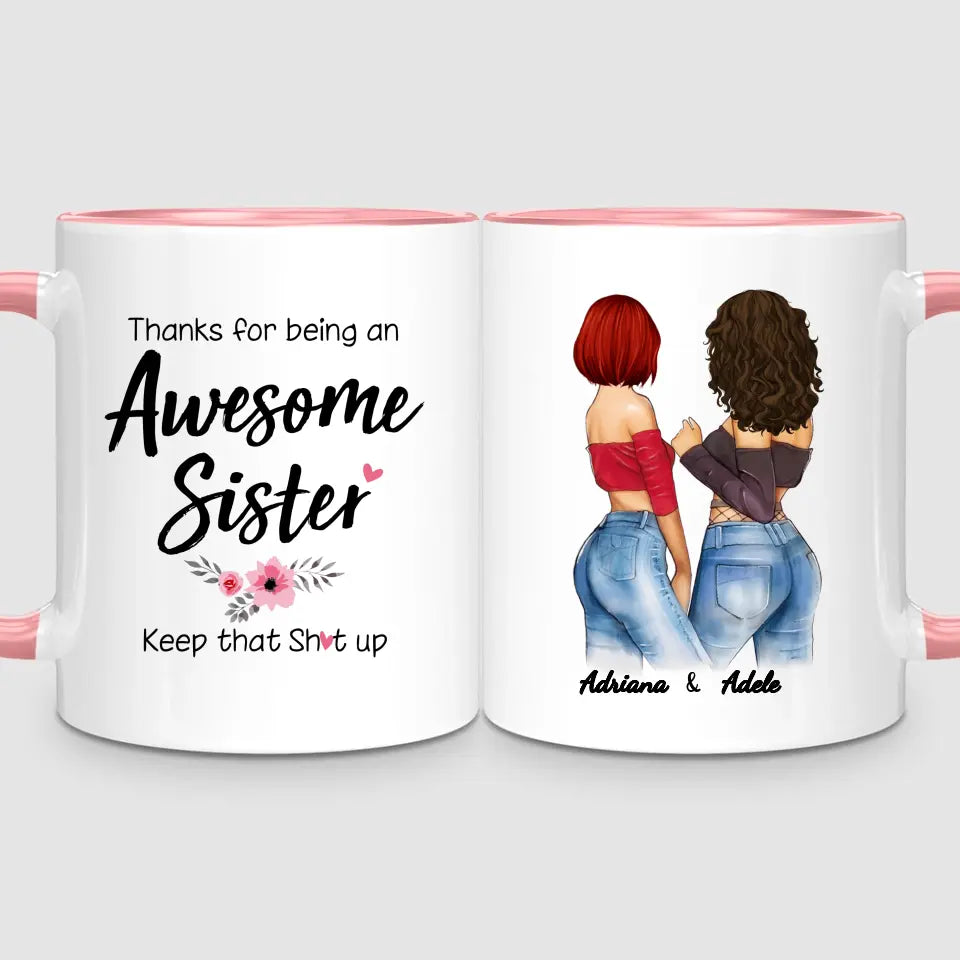 2 Awesome Sisters | Personalised Mug