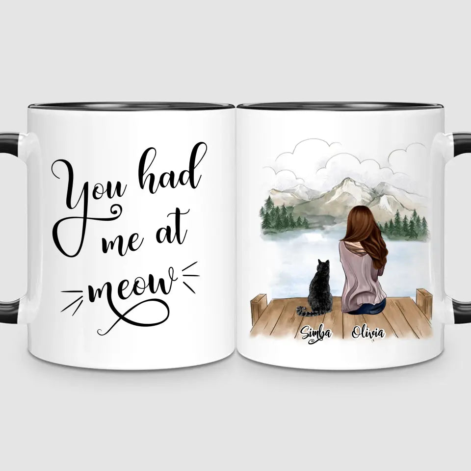 Girl & Cats | Personalised Mug