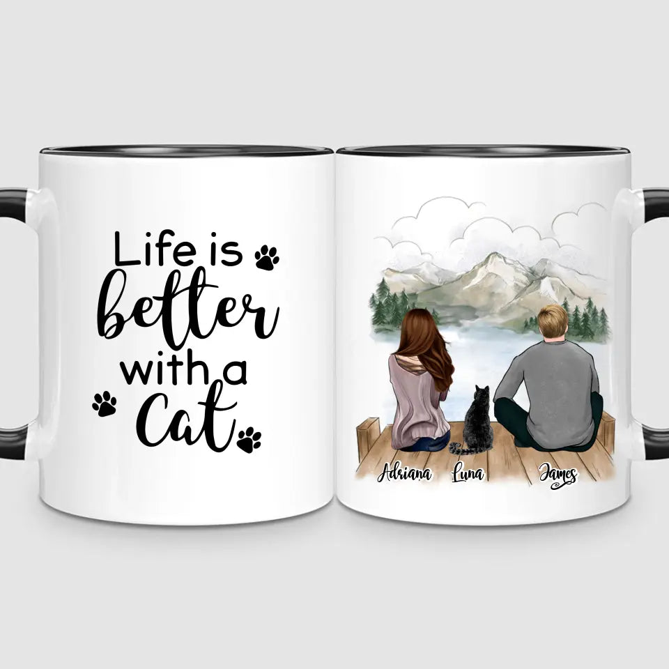 Couple & Cat | Personalised Mug