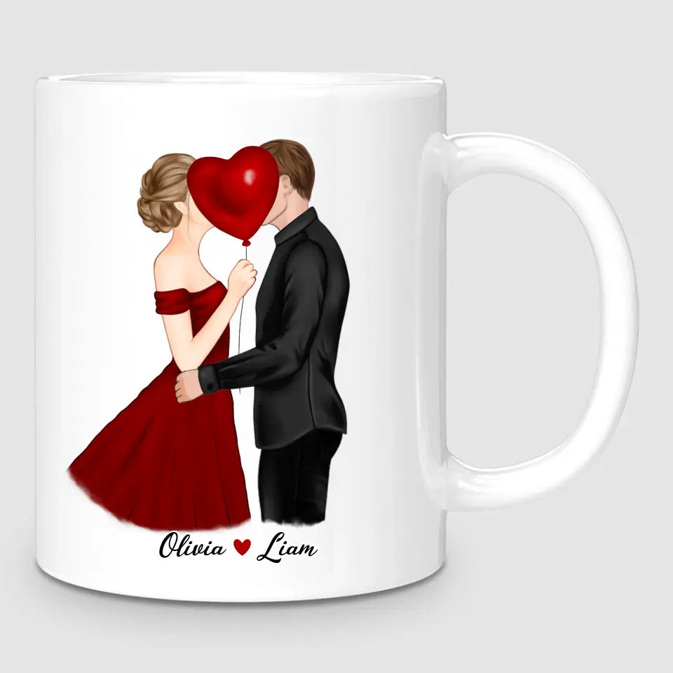 Kissing Couple | Personalised Mug