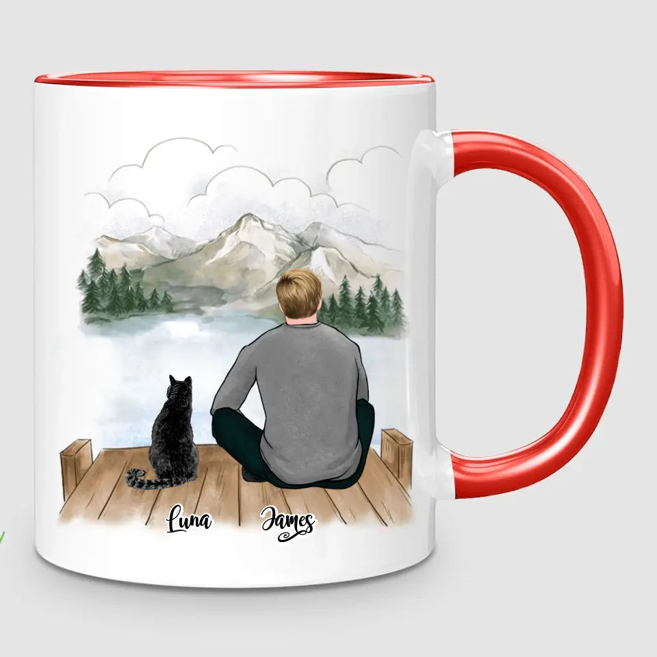 Man & Cats | Personalised Mug