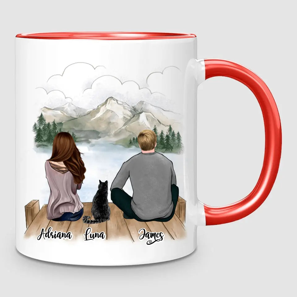 Couple & Cat | Personalised Mug