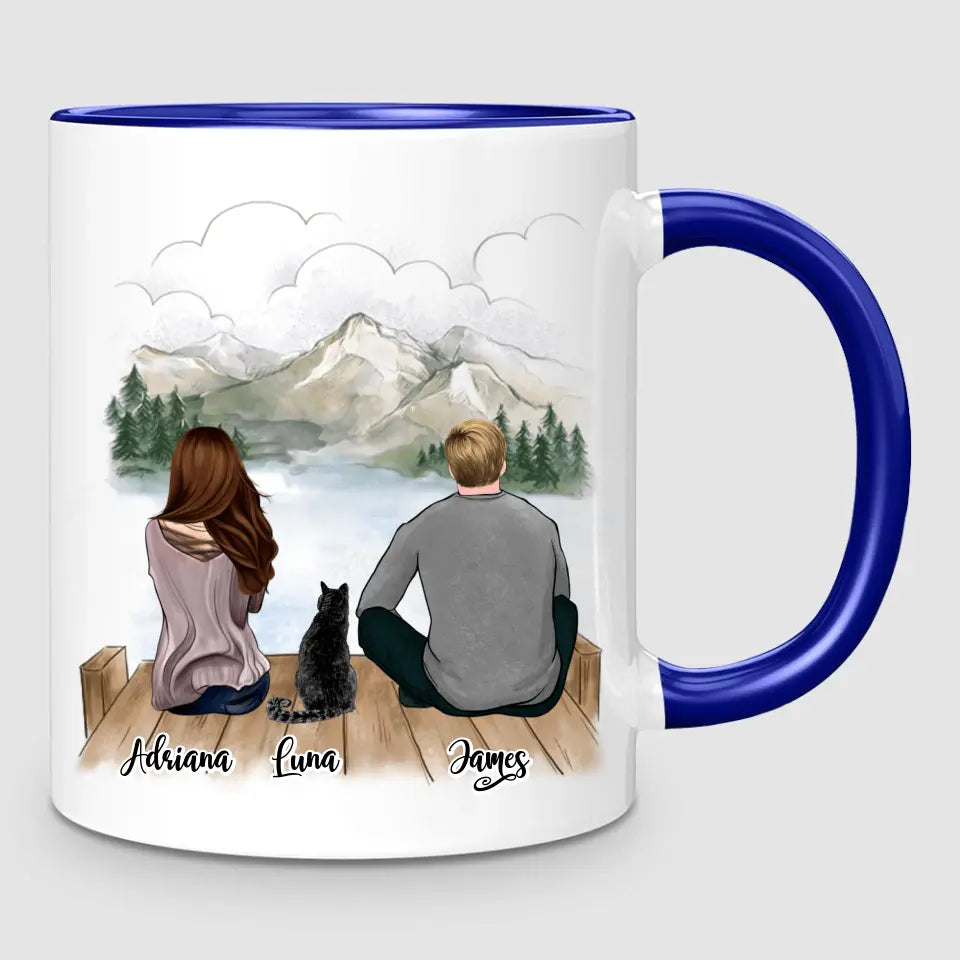 Couple & Cat | Personalised Mug