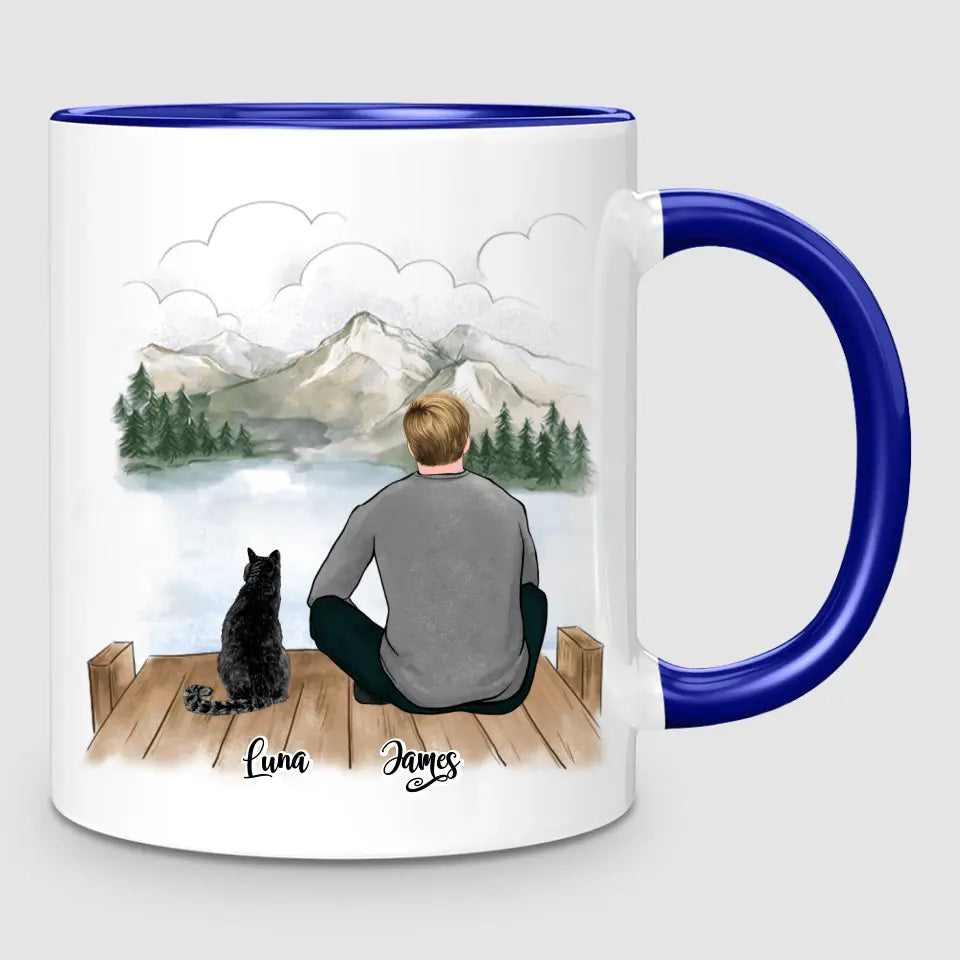 Man & Cats | Personalised Mug