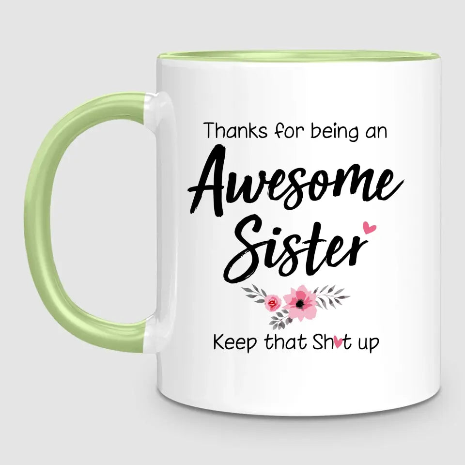 2 Awesome Sisters | Personalised Mug