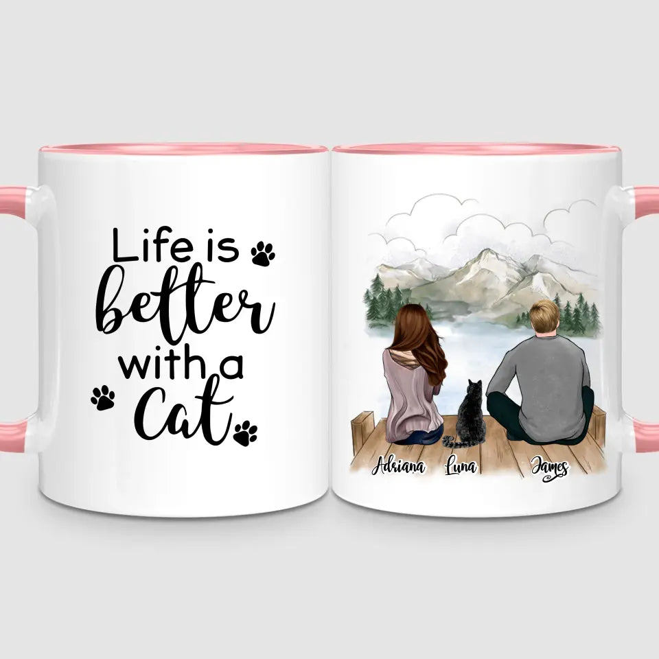 Couple & Cat | Personalised Mug