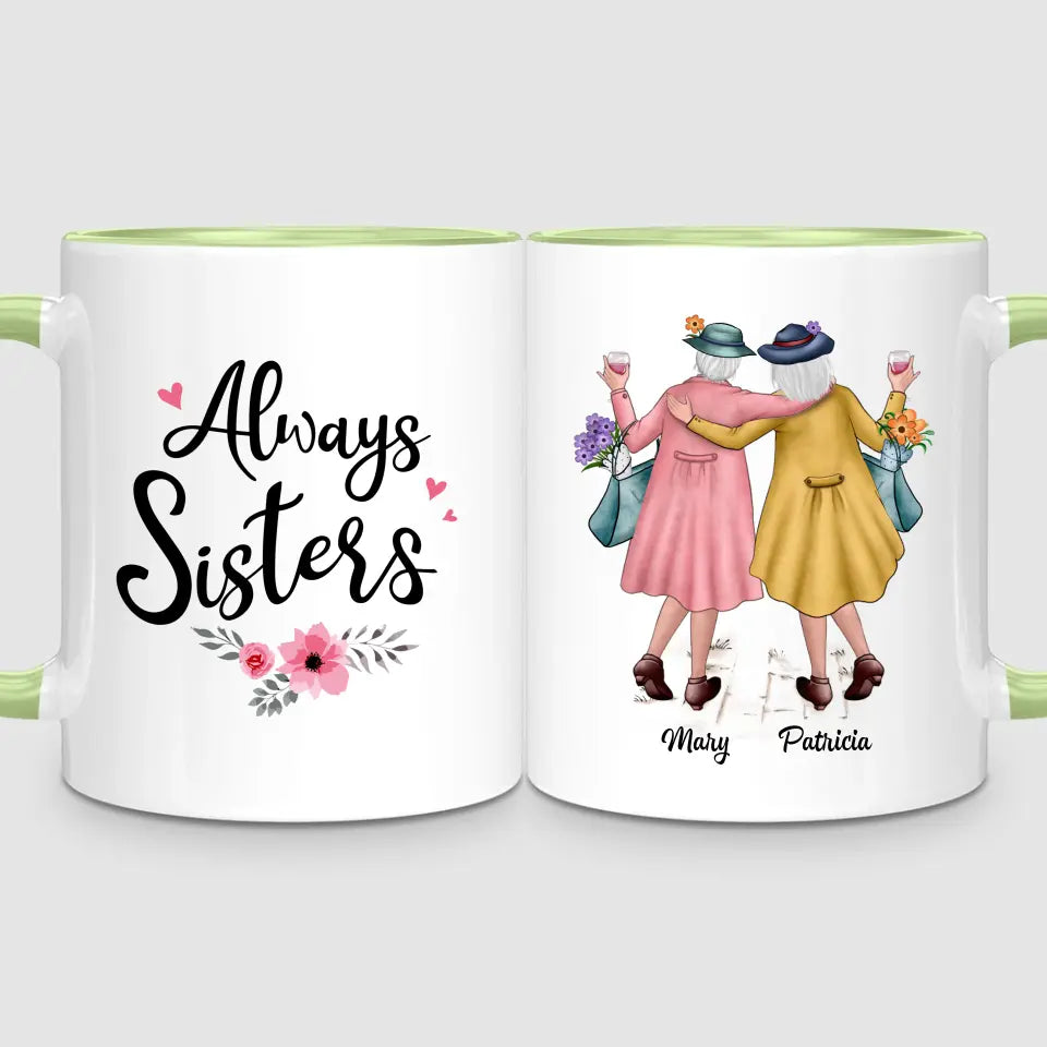 2 Timeless Sisters | Personalised Mug