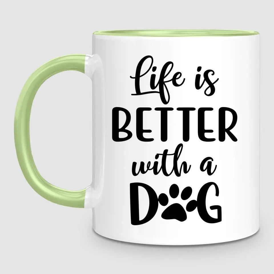 Girl & Up to 4 Dogs | Personalised Mug