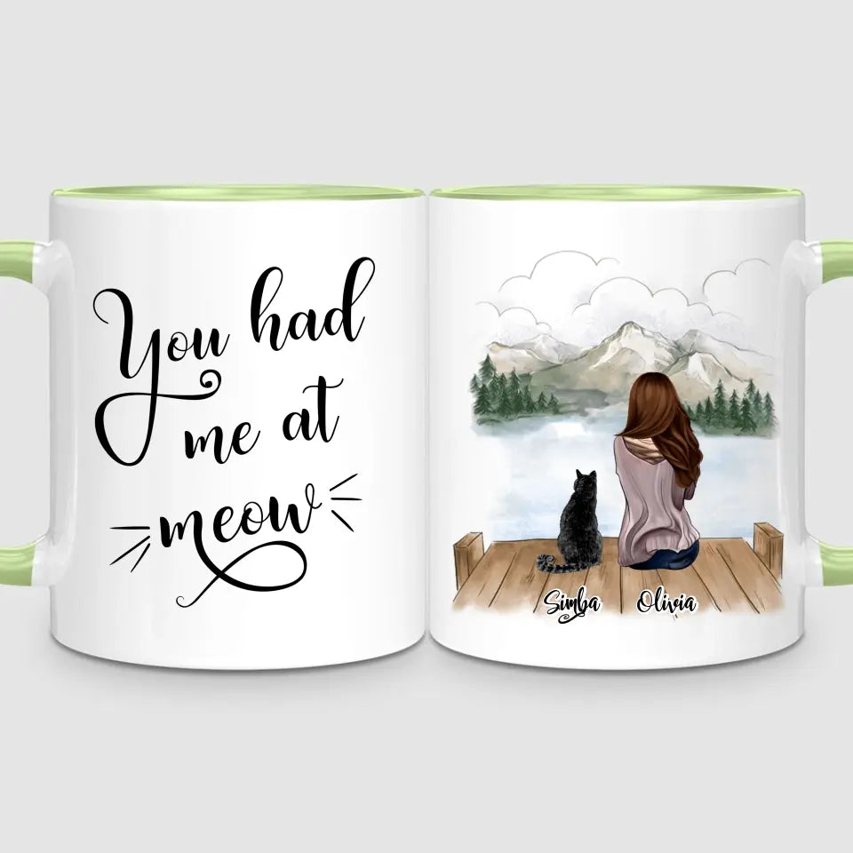 Girl & Cats | Personalised Mug