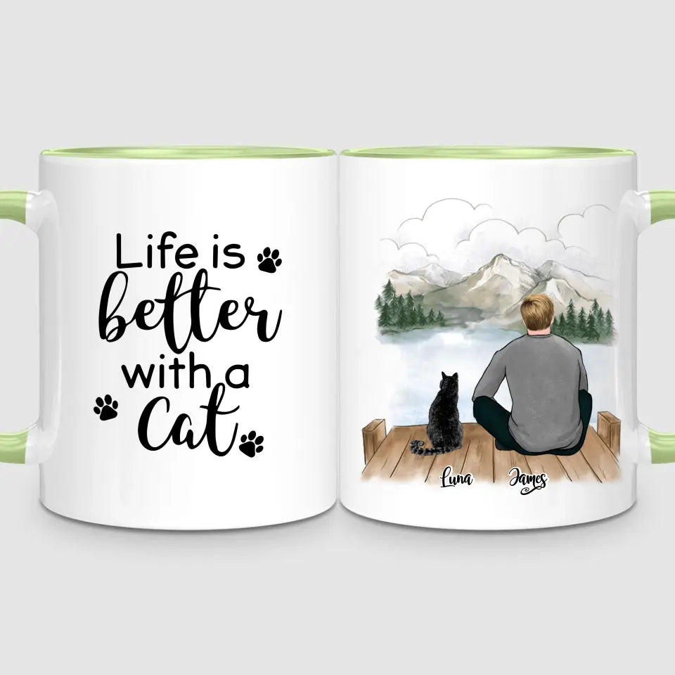 Man & Cats | Personalised Mug