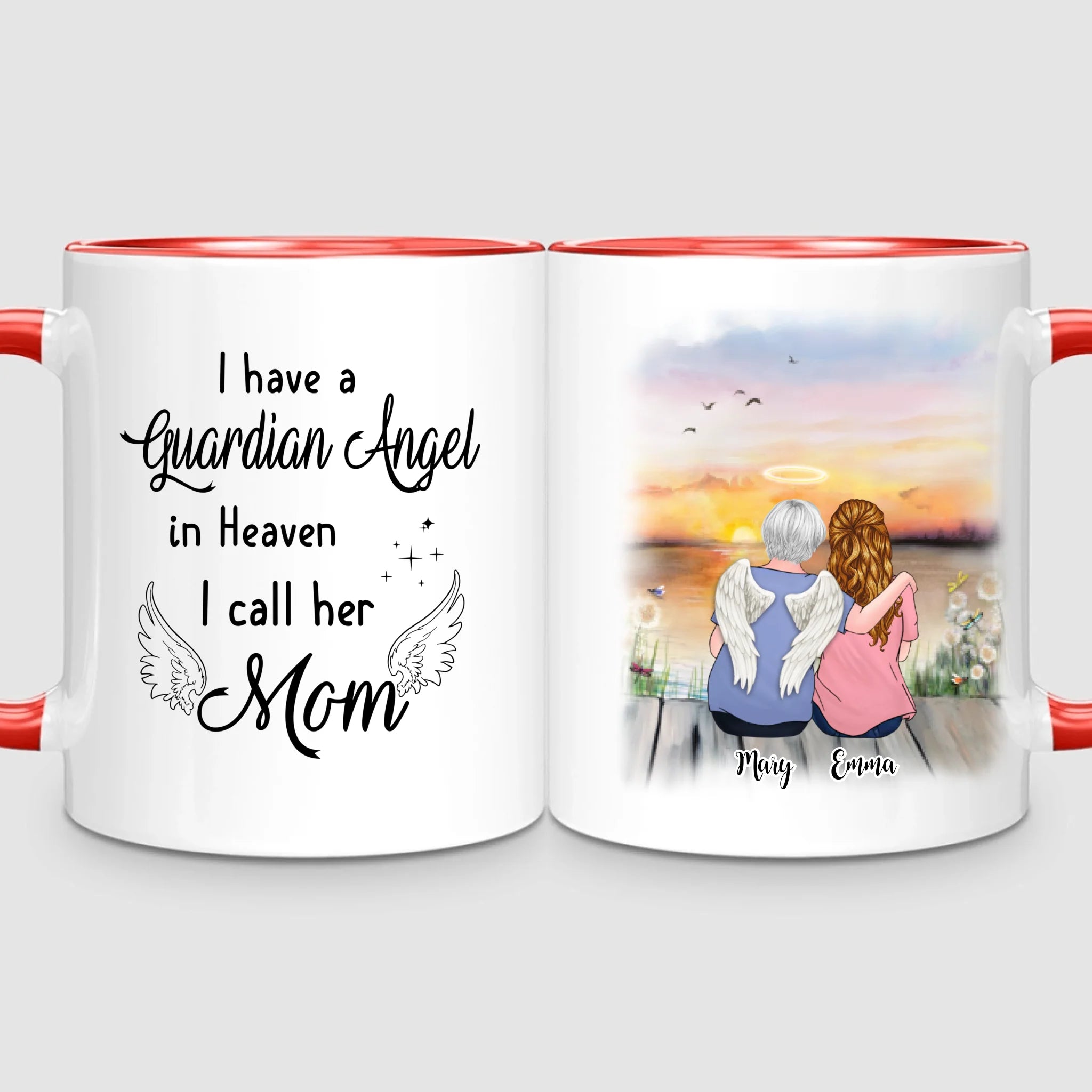 Mom & Daughter - Memorial | Personalized Mug