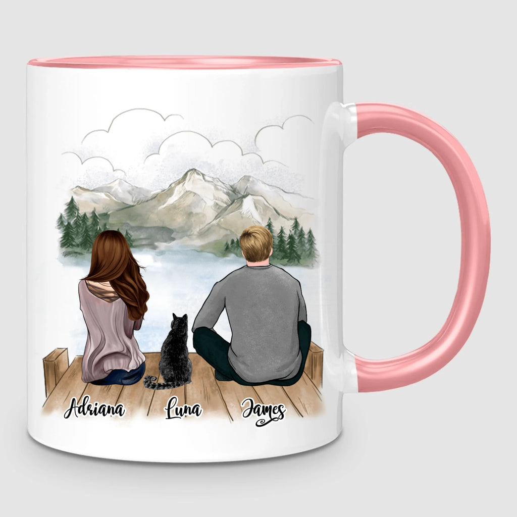 Couple & Cat | Personalized Mug