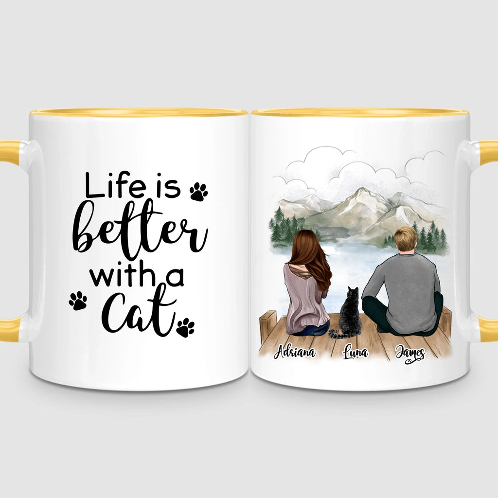 Couple & Cat | Personalized Mug