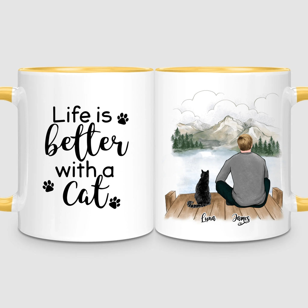 Man & Cats | Personalized Mug
