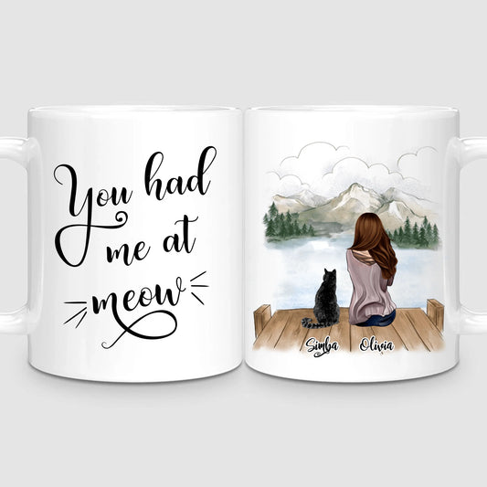 Girl & Cats | Personalized Mug