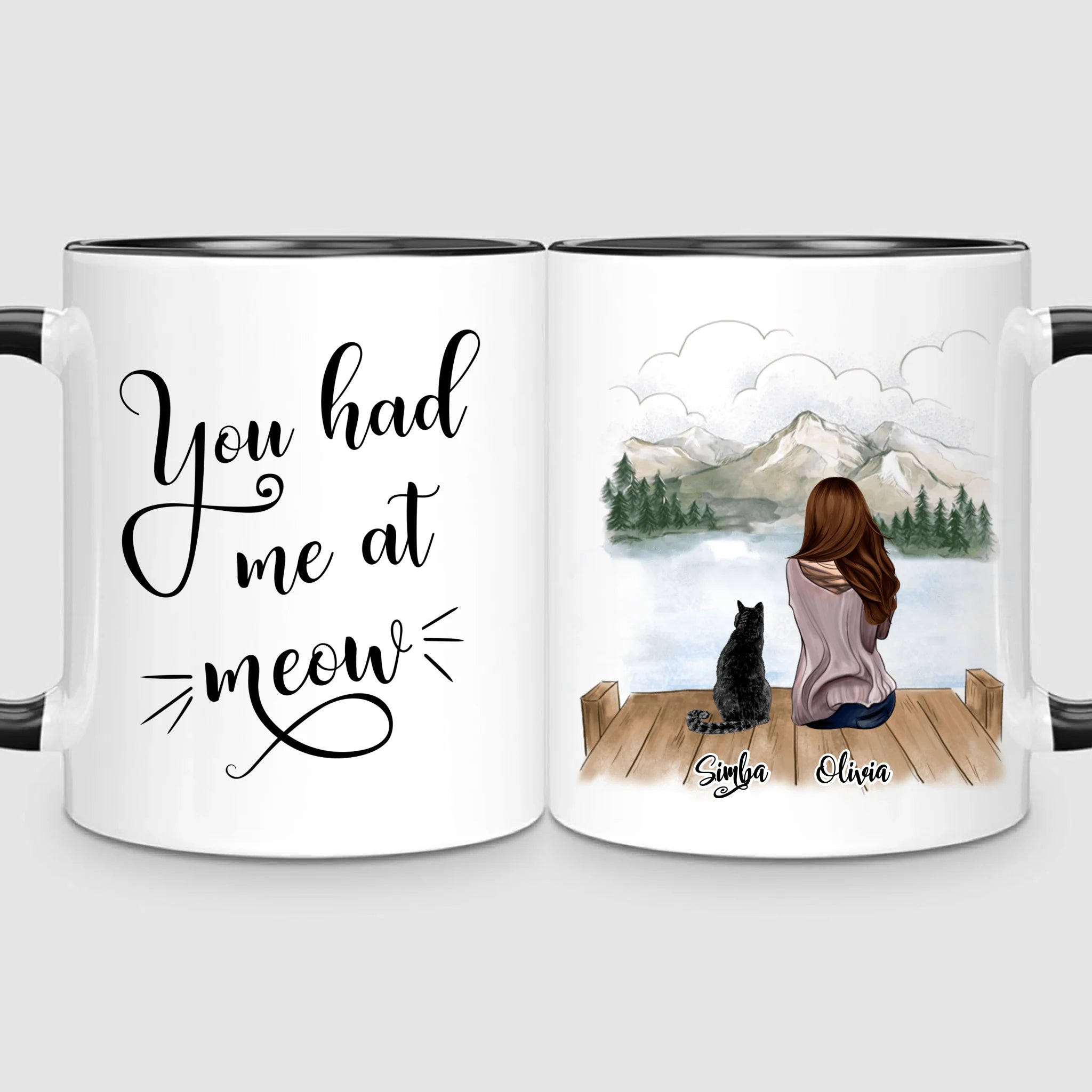Girl & Cats | Personalized Mug