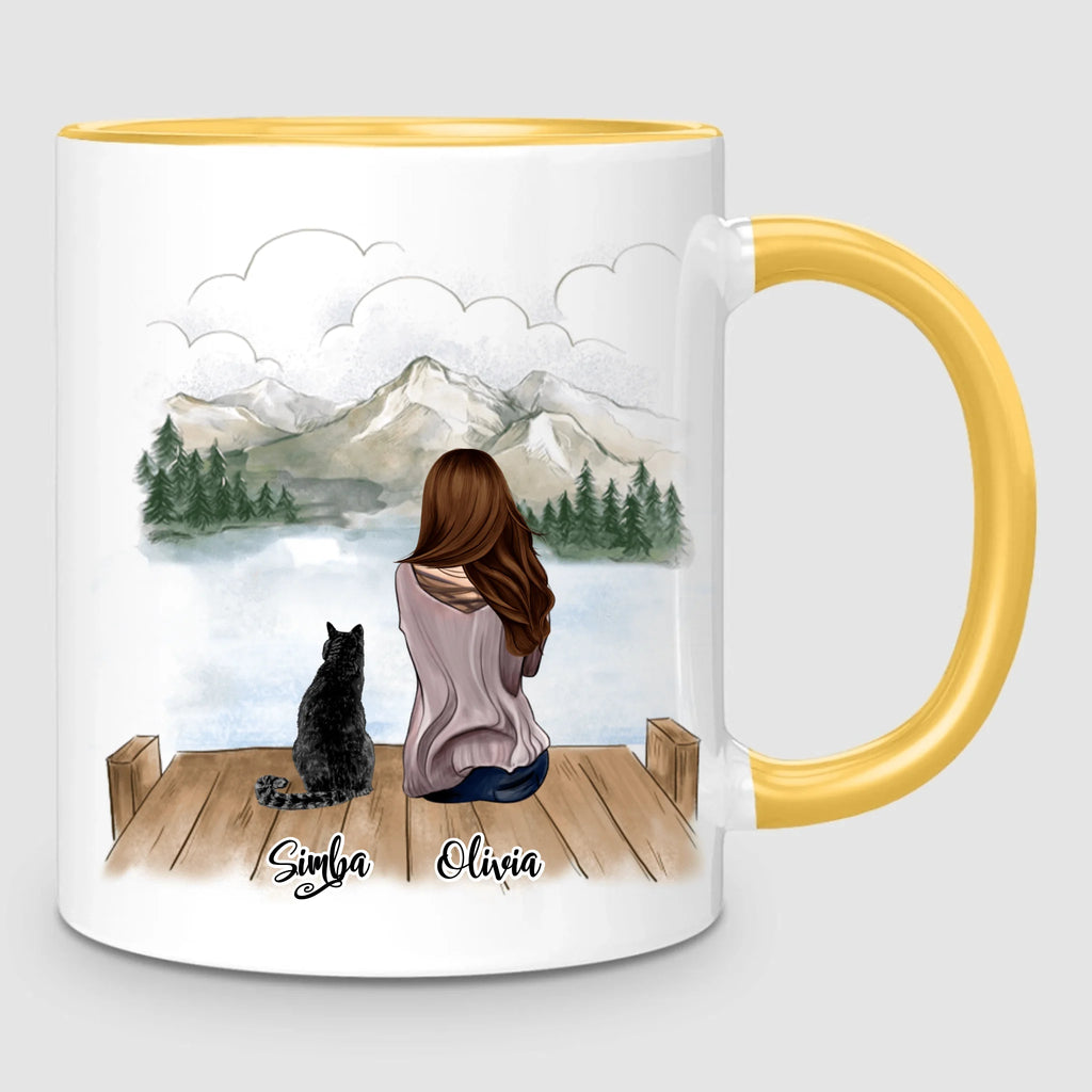 Girl & Cats | Personalized Mug