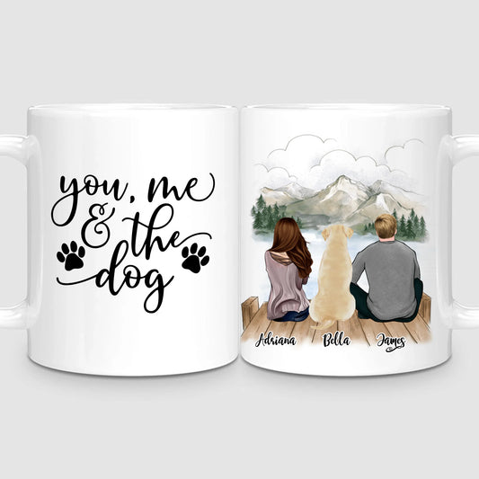 Couple & Dog | Personalized Mug