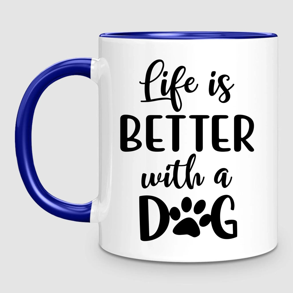 Girl & Up to 4 Dogs | Personalized Mug