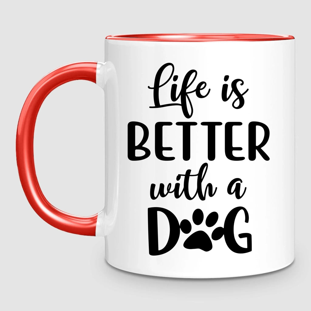 Girl & Up to 4 Dogs | Personalized Mug