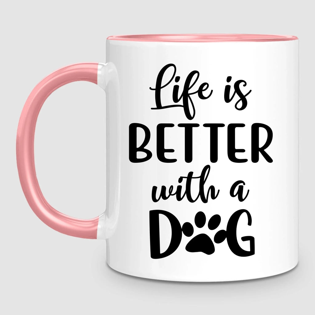 Girl & Up to 4 Dogs | Personalized Mug