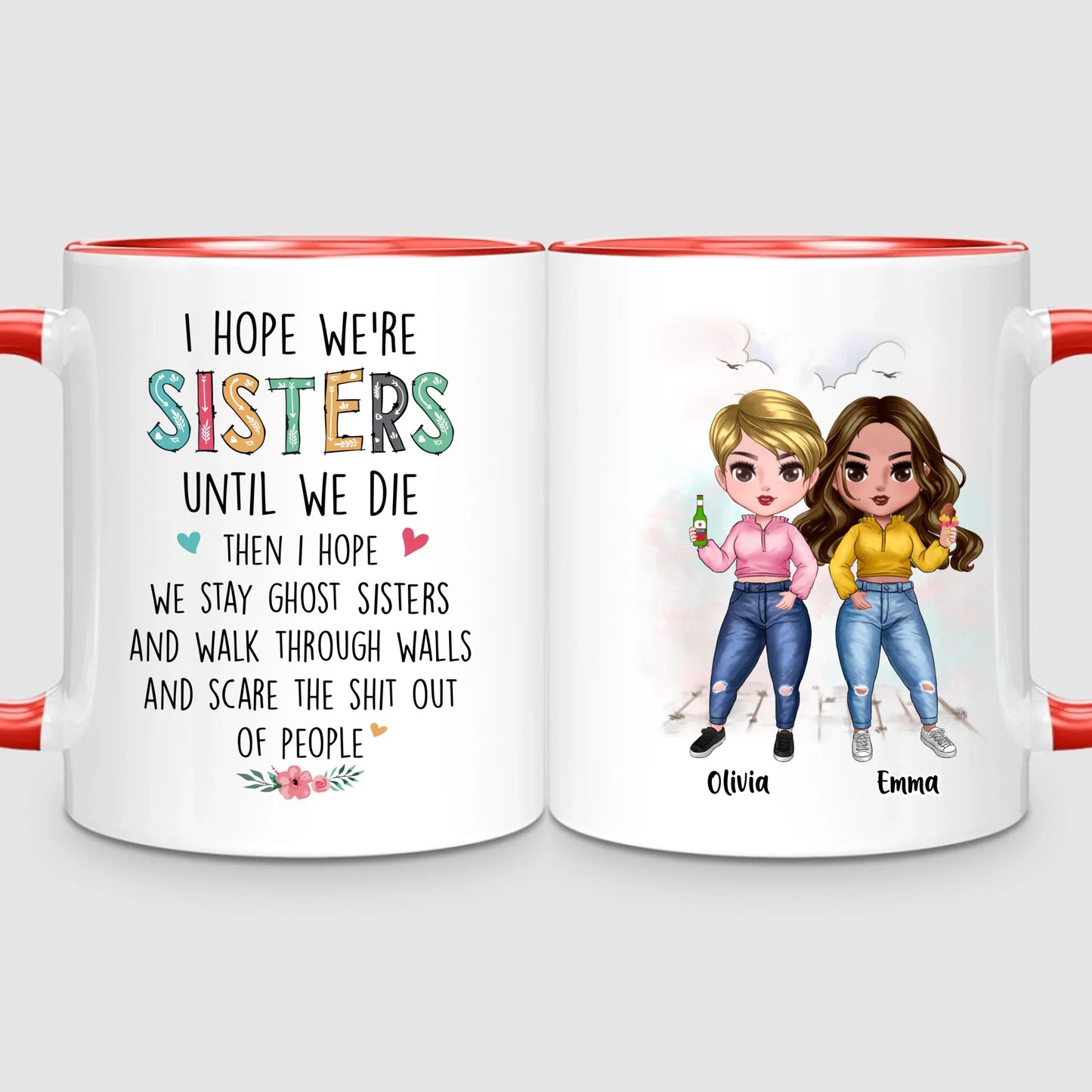 Up to 7 Sisters | Personalized Mug