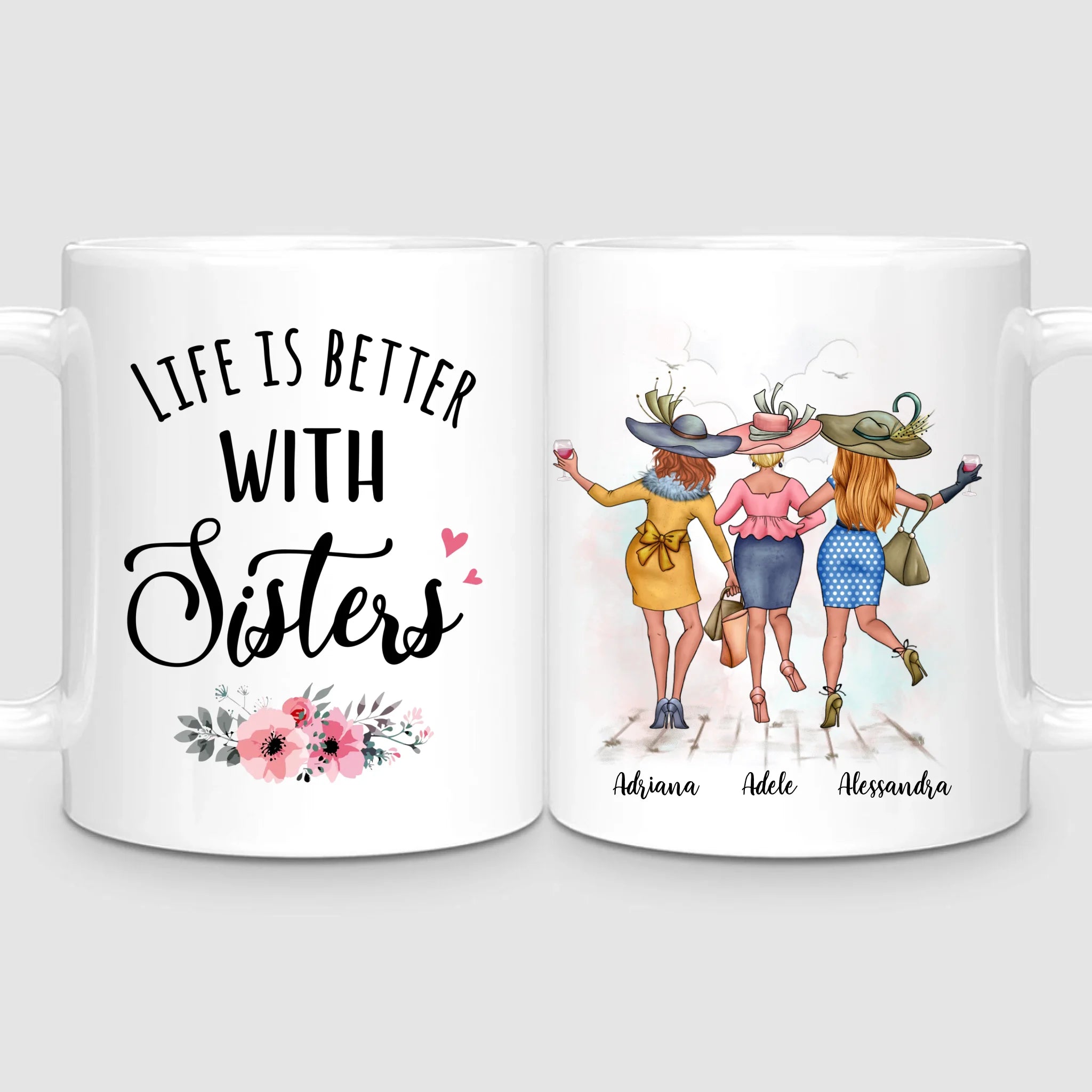 3 Chic Sisters | Personalized Mug