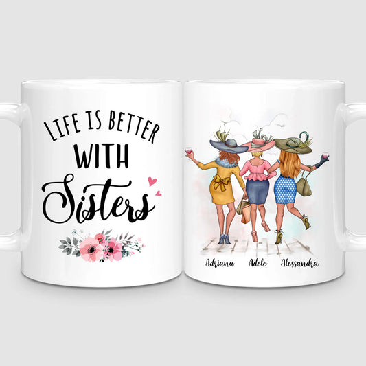 3 Chic Sisters | Personalized Mug