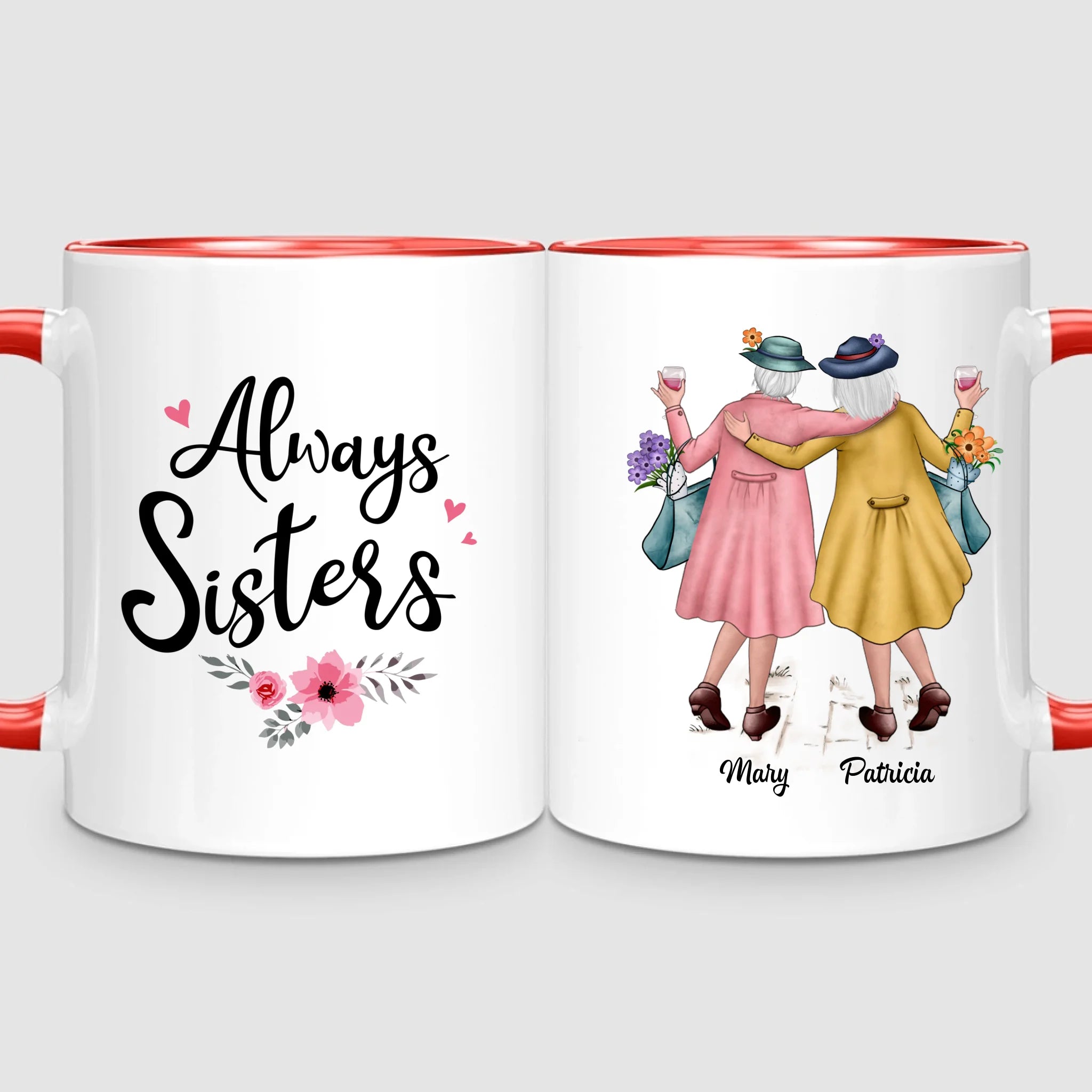 2 Timeless Sisters | Personalized Mug