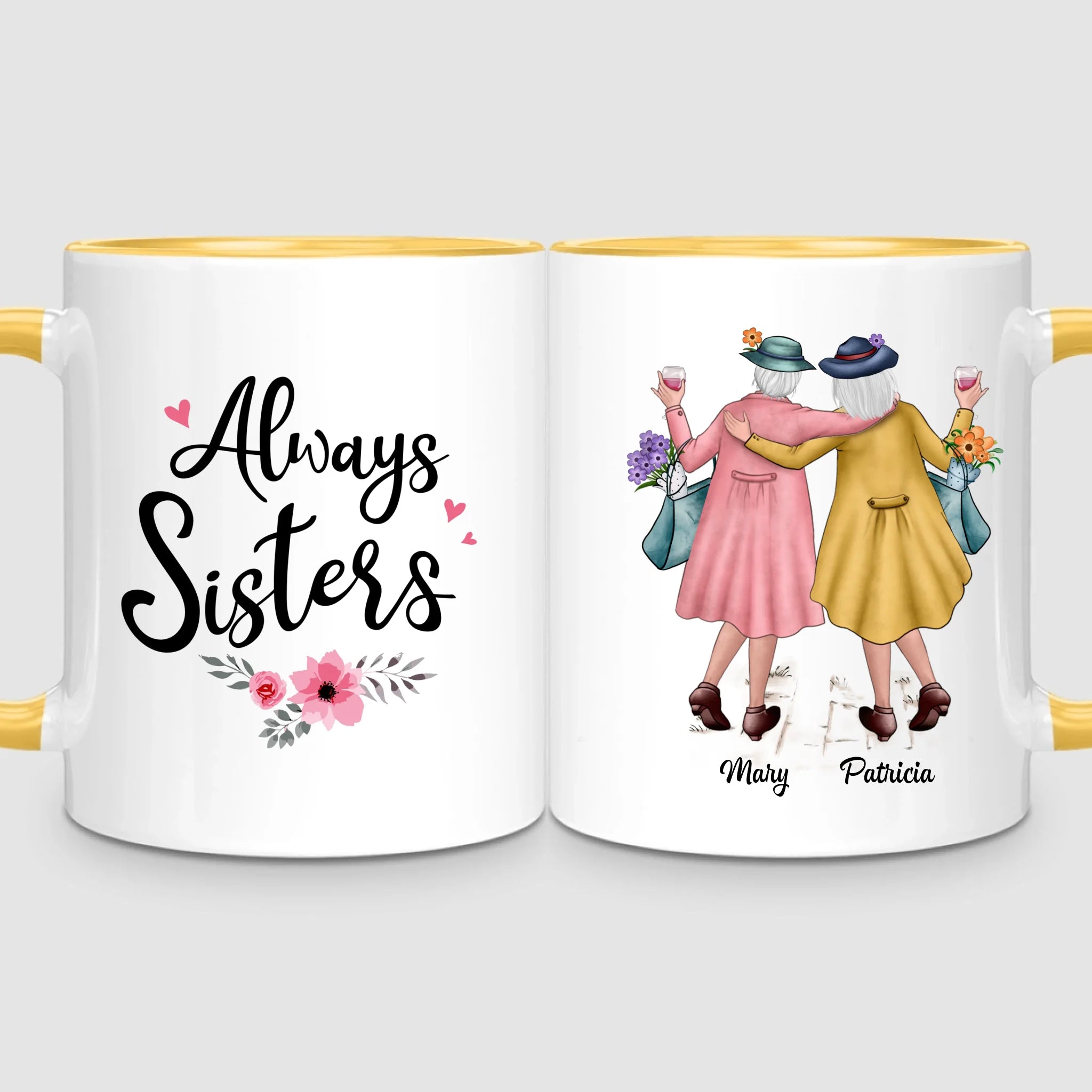 2 Timeless Sisters | Personalized Mug