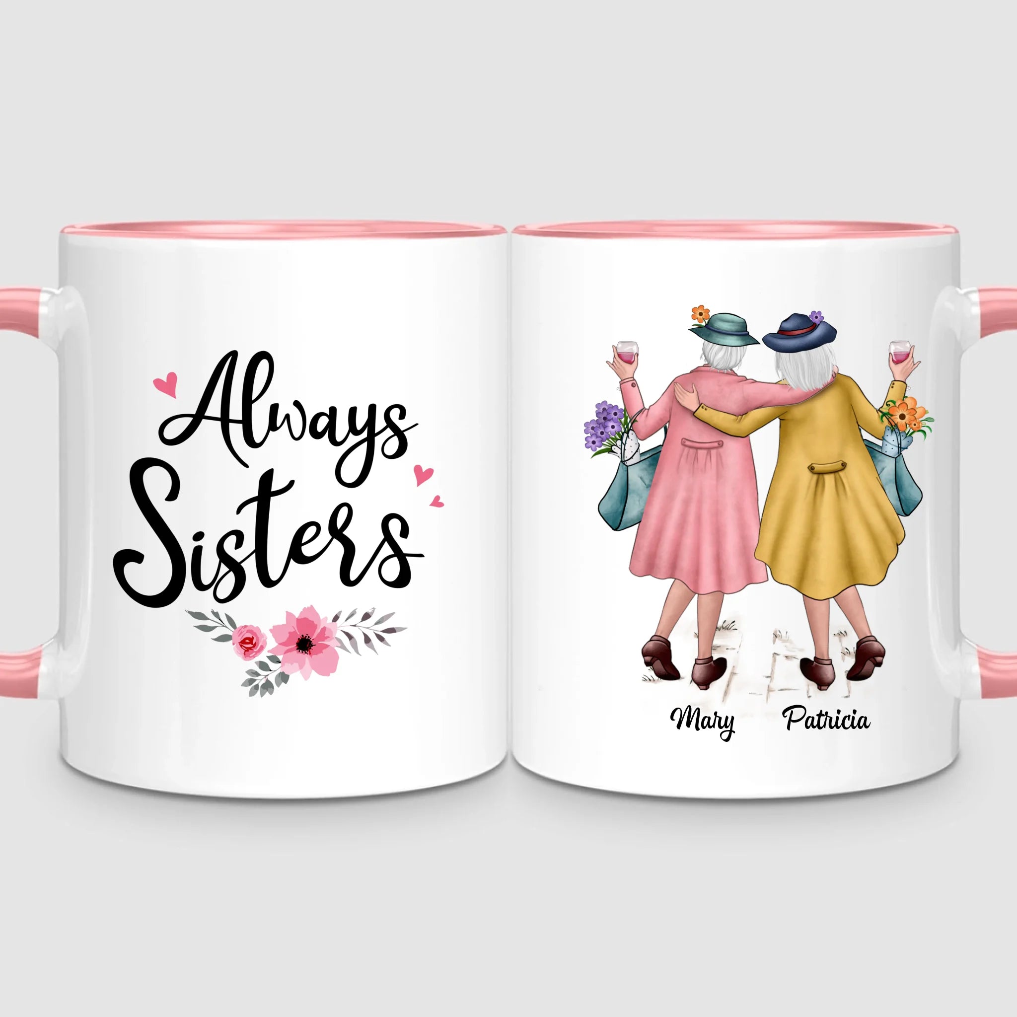 2 Timeless Sisters | Personalized Mug
